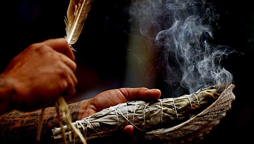 Ayahuasca ceremonies usually start with smoke cleansing