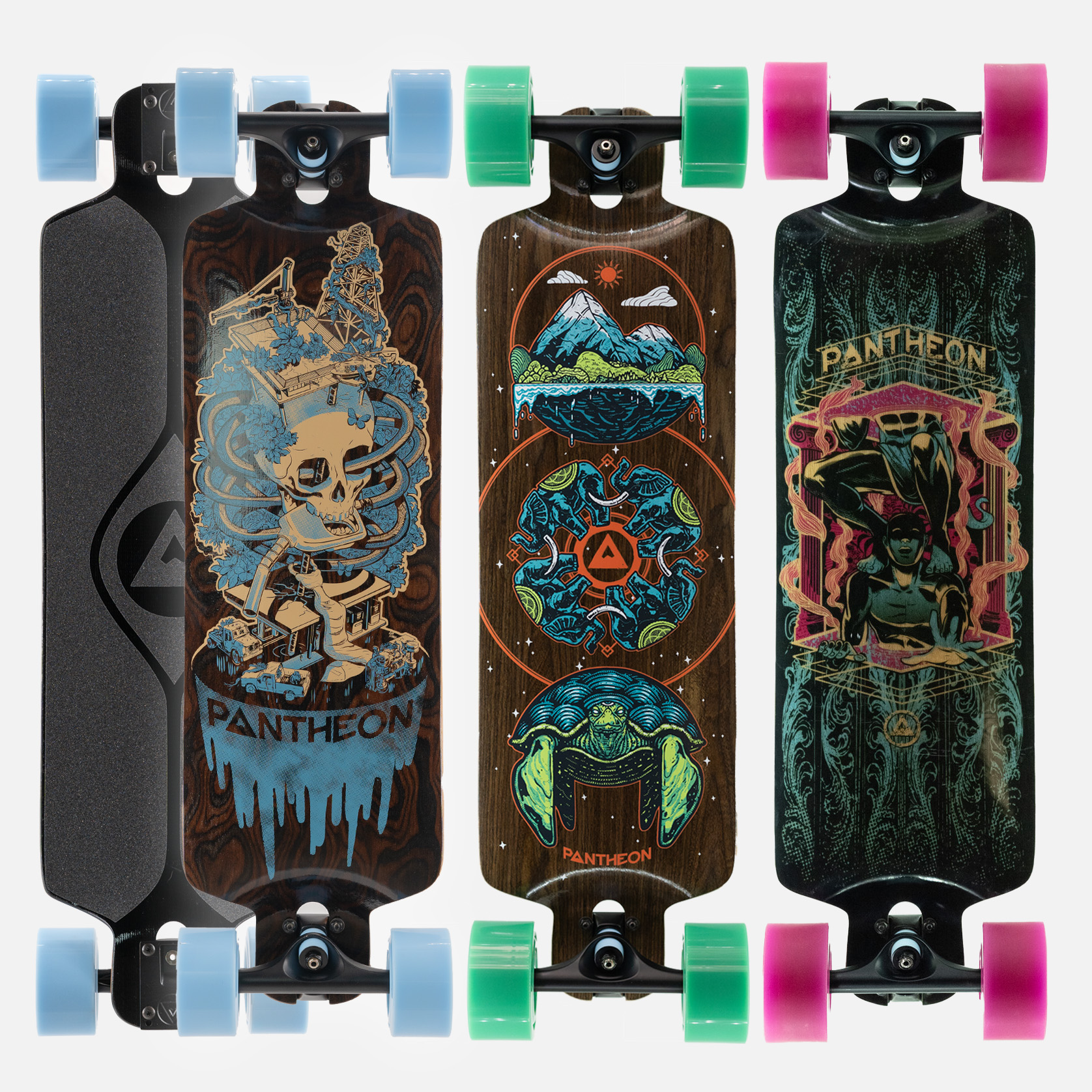 Pantheon Pranayama - Perfect Commuter Longboard Complete