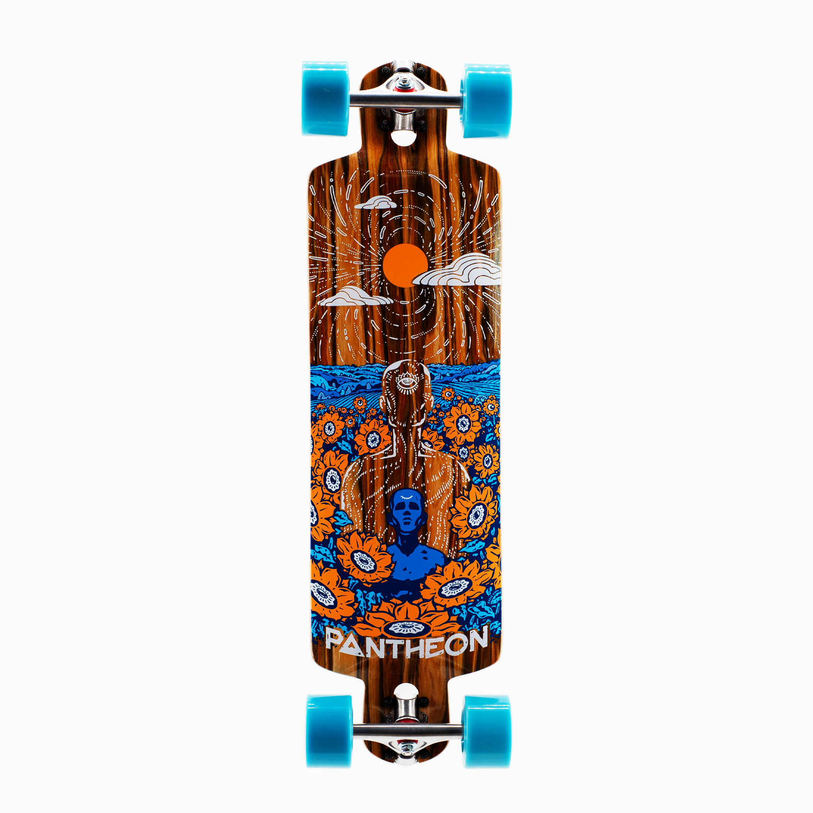 Pantheon Trip Complete Longboard with 86mm McFly Wheels